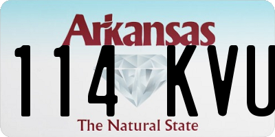 AR license plate 114KVU