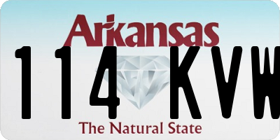 AR license plate 114KVW