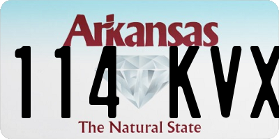 AR license plate 114KVX
