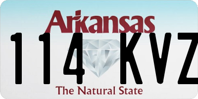 AR license plate 114KVZ