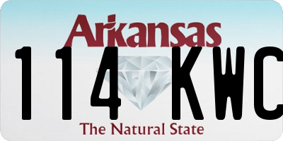 AR license plate 114KWC