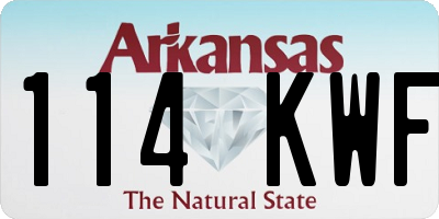 AR license plate 114KWF