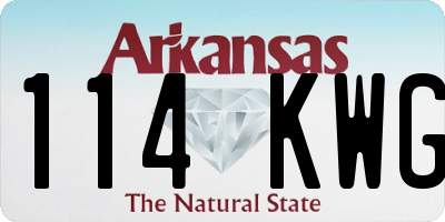 AR license plate 114KWG