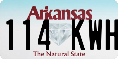 AR license plate 114KWH