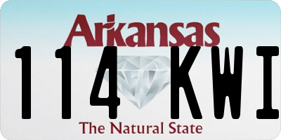 AR license plate 114KWI