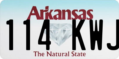 AR license plate 114KWJ