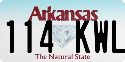 AR license plate 114KWL
