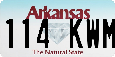 AR license plate 114KWM