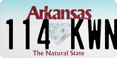 AR license plate 114KWN