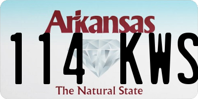 AR license plate 114KWS