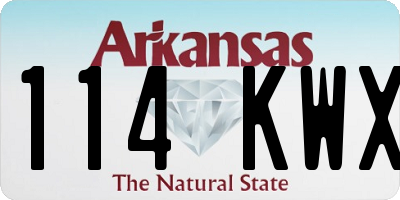 AR license plate 114KWX