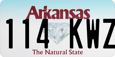 AR license plate 114KWZ