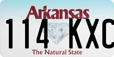 AR license plate 114KXC