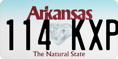 AR license plate 114KXP
