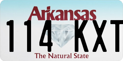 AR license plate 114KXT