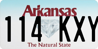 AR license plate 114KXY