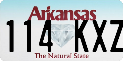 AR license plate 114KXZ