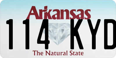 AR license plate 114KYD