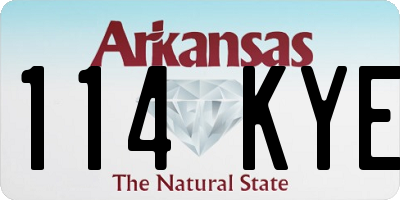 AR license plate 114KYE