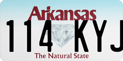 AR license plate 114KYJ