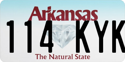AR license plate 114KYK