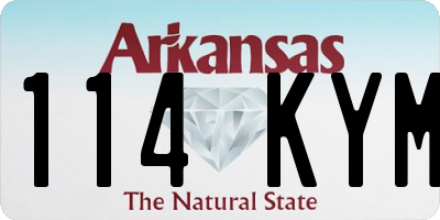 AR license plate 114KYM