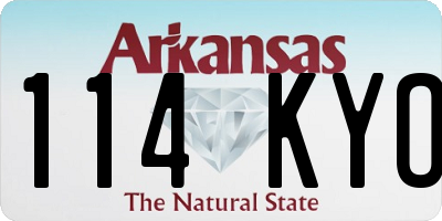 AR license plate 114KYO