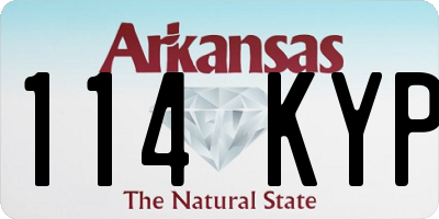 AR license plate 114KYP