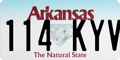 AR license plate 114KYV