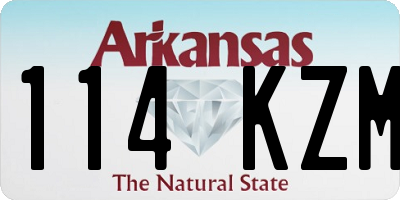 AR license plate 114KZM