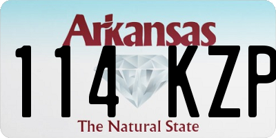 AR license plate 114KZP