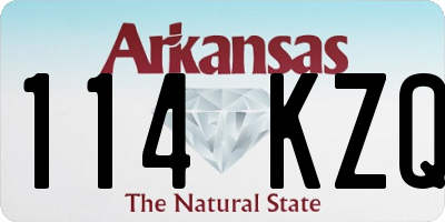 AR license plate 114KZQ