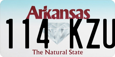 AR license plate 114KZU