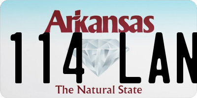 AR license plate 114LAN