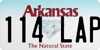 AR license plate 114LAP