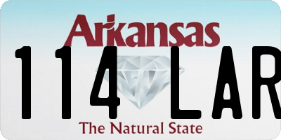AR license plate 114LAR