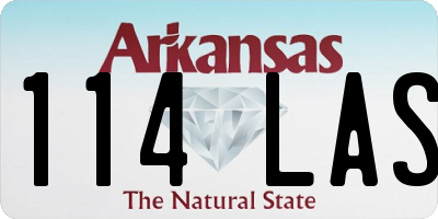 AR license plate 114LAS