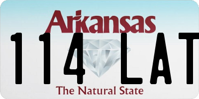 AR license plate 114LAT