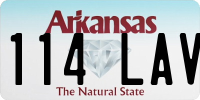 AR license plate 114LAV