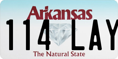 AR license plate 114LAY