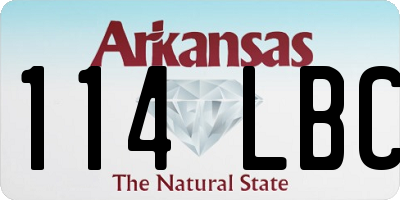 AR license plate 114LBC