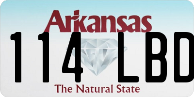 AR license plate 114LBD