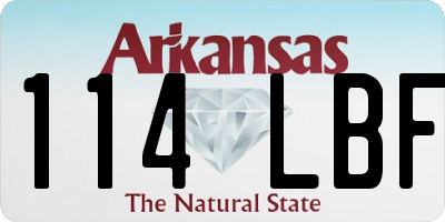 AR license plate 114LBF