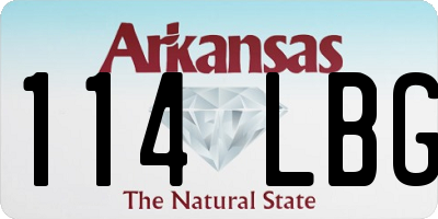 AR license plate 114LBG