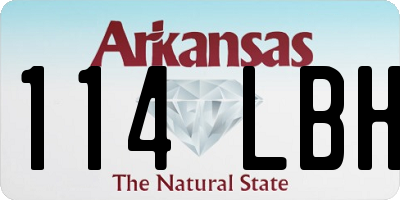 AR license plate 114LBH