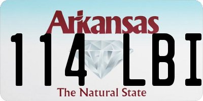 AR license plate 114LBI
