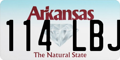 AR license plate 114LBJ