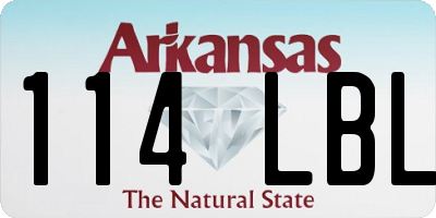 AR license plate 114LBL