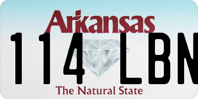AR license plate 114LBN