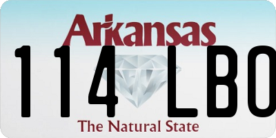 AR license plate 114LBO